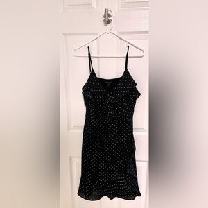 NEW w/ tags Banana Republic navy blue/white polka dot mini dress, size 6